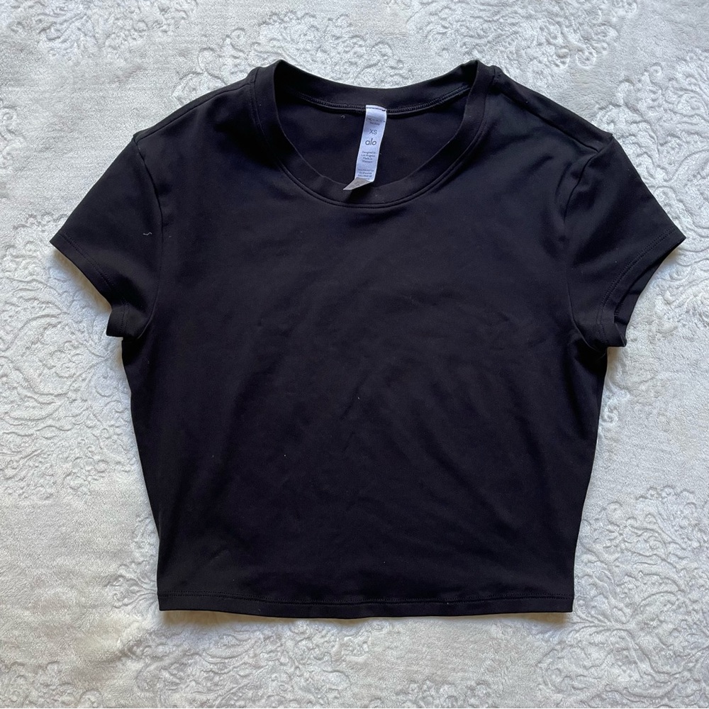 Black Alo Yoga Crop Top
